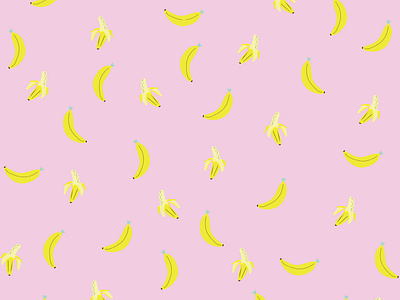 Banana Cutie Pattern artwork children book illustration design fine art illustration pattern stationery design vector