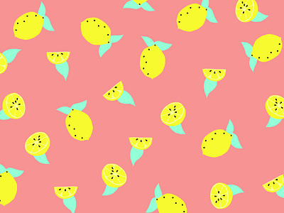 Lemon Cutie Pattern artwork children book illustration design fine art illustration pattern stationery design vector