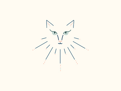 Boundless Radiant Cat artwork avatar branding children book illustration design fine art icon illustration stationery design vector
