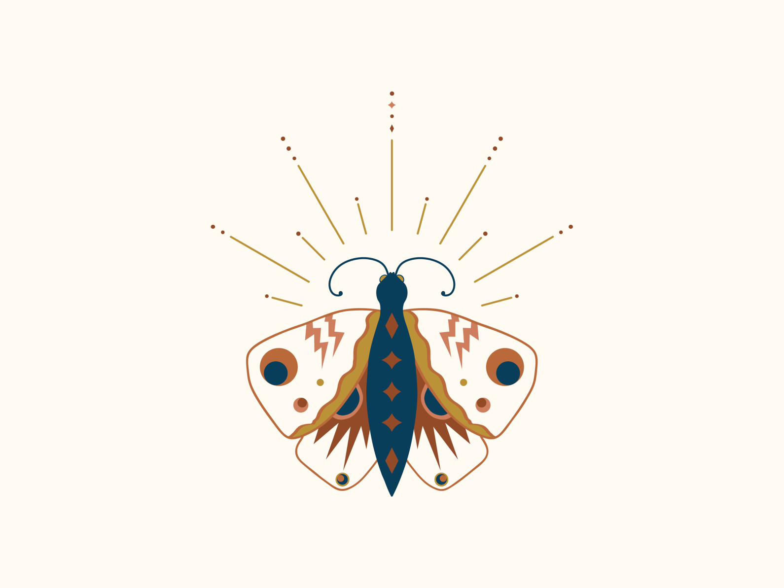 Boundless Radiant Buckeye Butterfly by Niki Baker on Dribbble