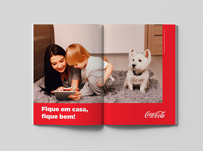 Fique em casa, Fique bem. - Campanha fantasma Coca-cola brand campaign campaign design campanha cocacola design