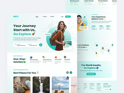 Landing Page for Travel App