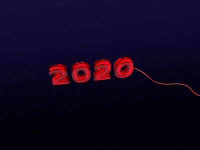 Bye 2020 3d animation 3d art 3d modeling 3d text cinema4d