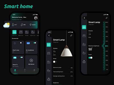 Smart home-Dark mode design