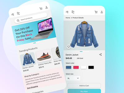 E-commerce Mobile Website ecommerce mobile uidesign uiux