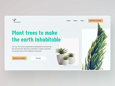 Tree Planting Awareness Website colors flowers health ui ux ui design uidesign website