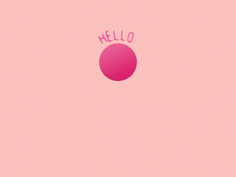 Hello Dribbble after effects motion graphic
