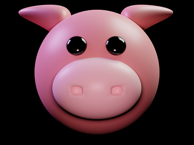 Pigpa 3d pig model illustration