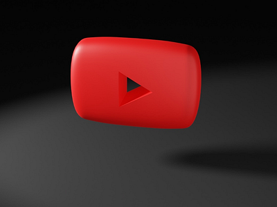 YouTube logo 3d by Manoj Kumar on Dribbble