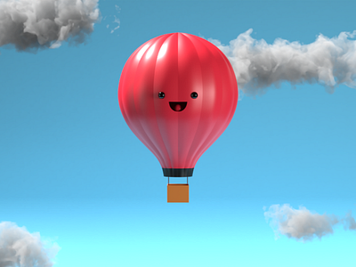 Balloon boy b3d blender 3d illustration
