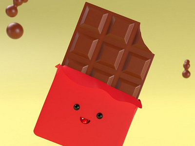 Choco boy chocolate 3d blender