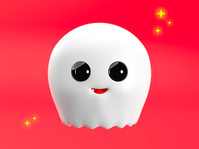 Cute Ghost (pey kutti ) 3d 3ddesigners blender character design ghost illustration model ui ux design