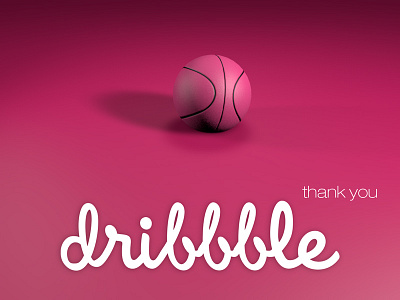 Thank you Dribbble dribbble invitation invite thanks thankyou