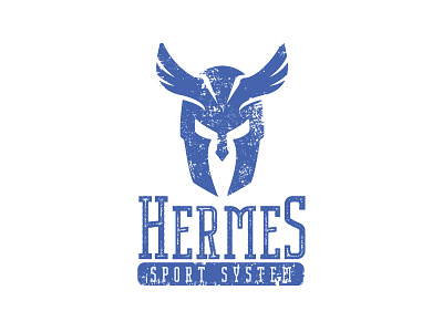 Hermes logo adobe blue branding graphic design hermes illustration illustrator logo vector