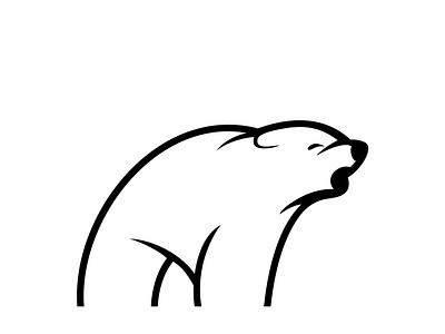 Bear attack bear black icon illustration illustrator logo vector