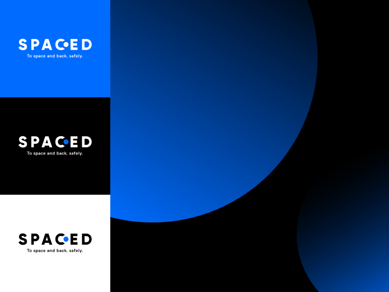 SPACED logo planet astronaut space challenge branding spaced spacedchallenge