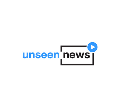 unseen news branding design illustrator logodesign