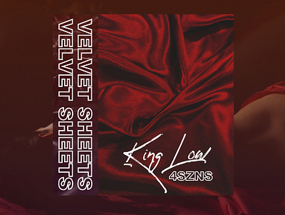 Album art for Velvet Sheets by King Low albumart albumartwork albumcover albumdesign
