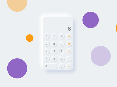 Calculator 004 calculator calculator ui dailyui design neomorphism neumorph neumorphic neumorphic design neumorphism ui ux ui design web