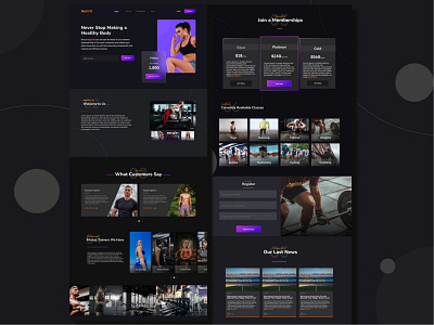 MyGYM Fitness Landing Page app branding design fitness fotball gym landing landingpage minimal mobile ui sport ui ux website websites