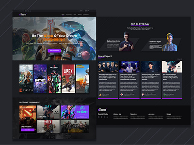 Esport Web Landing Page