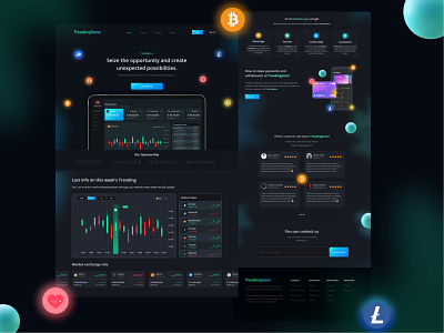 TreadingSans - Landing Page Trading Website