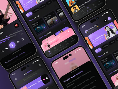 Gendhing app - Mobile Music Streaming 3d animation app branding design graphic design illustration logo minimal mobile design mobile ui motion graphics ui ux