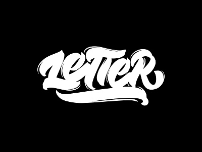 Lettering Phrase "Letter" alphabet calligraphy design flat fonts hand drawn ipad lettering lettering typography vector