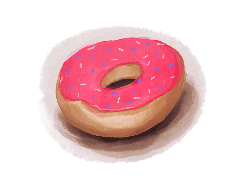 Happy Donut Day animation donut gif illustration painting photoshop