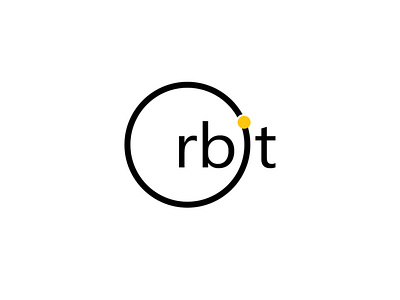 Orbit design icon logo typography