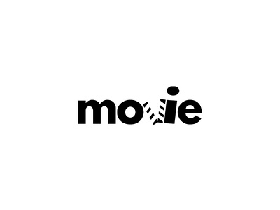 Movie design icon logo typography