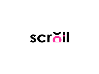 Scroll design icon logo typography