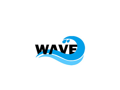 Wave design icon logo typography