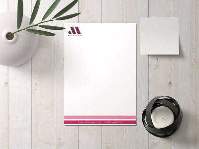 Mark Williams Letterhead Design! branding design graphicdesign letterhead design