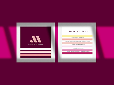 Mark Williams Visiting Card Design!