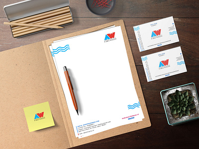 Air & Wings Branding Design! branding branding design design designer graphicdesign illustrator letterhead design photoshop visiting card design