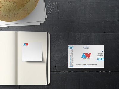 Air & Wings Visiting Card Design! branding design designer graphicdesign photoshop visiting card design