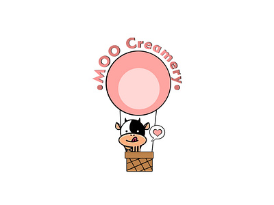 Moo Creamery Logo Design! branding branding design design designer graphicdesign icon illustration logo vector visual design