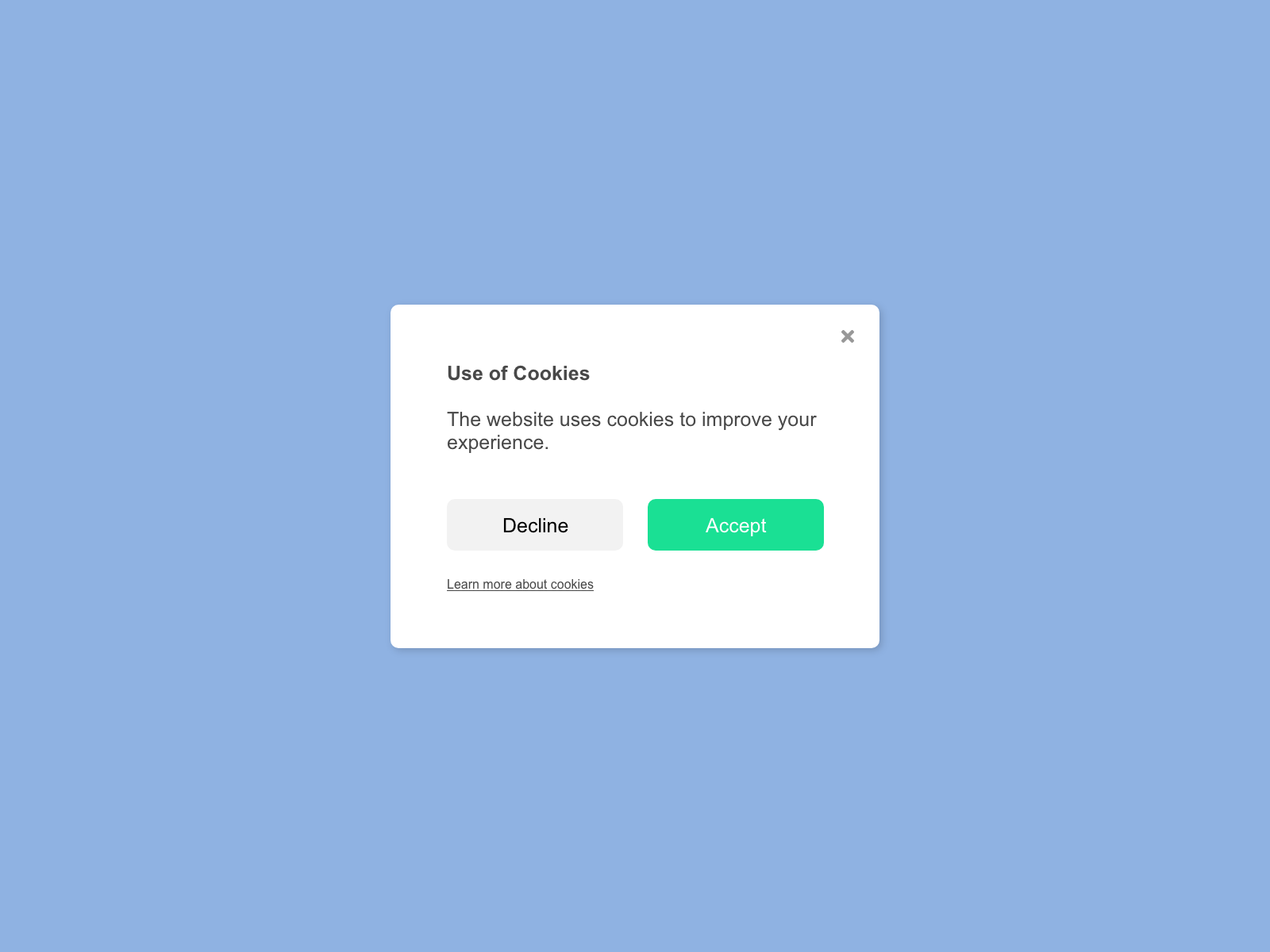 Pop-Up / Overlay by Noora Ojanen on Dribbble