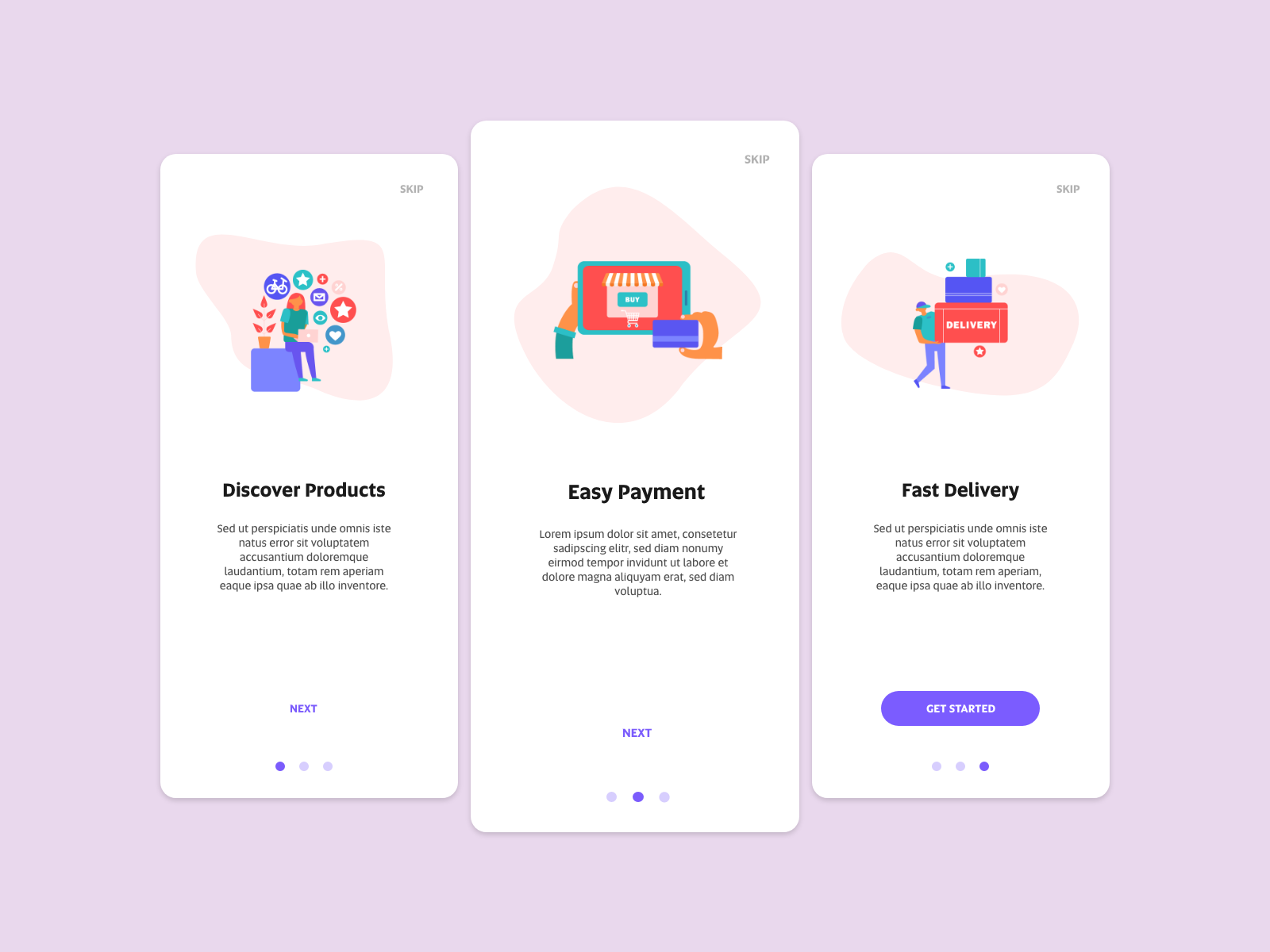 Onboarding by Noora Ojanen on Dribbble