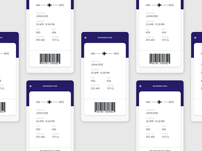Boarding pass 024 app boarding pass dailyui dailyui024 flight mobile ui ux
