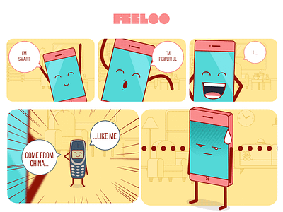 Feeloo - Your Mobile Has Feelings! [Comic Strip #2]