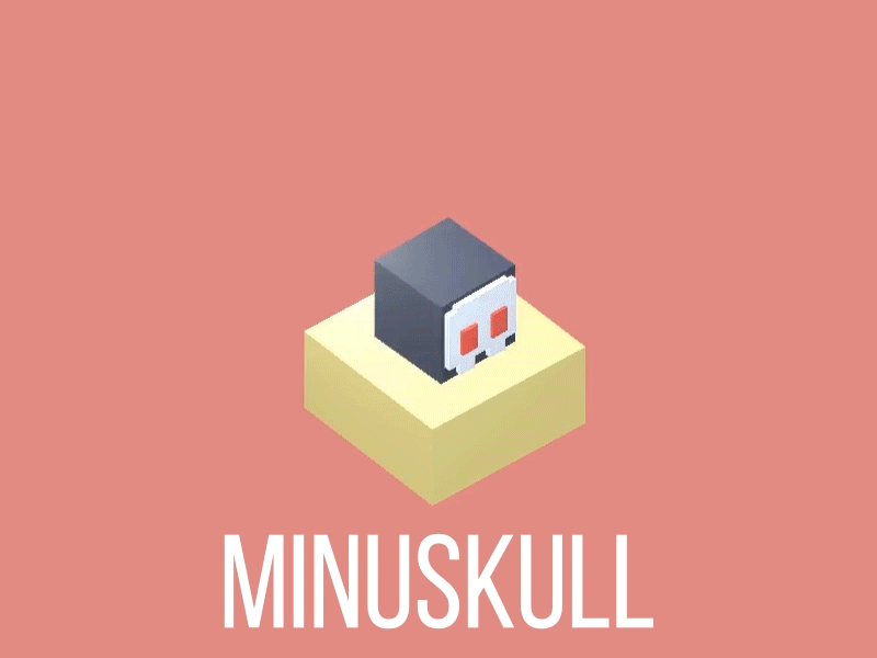 Minuskull 3d characters cube design unity video game wip work in progress