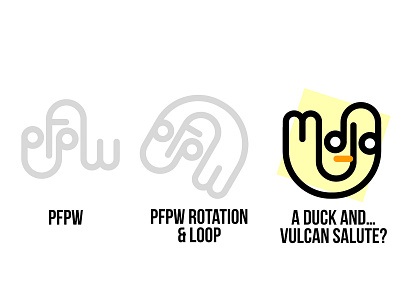 PWPF Logo test (fail) illustration logotype sketchapp startrek vulcan salute
