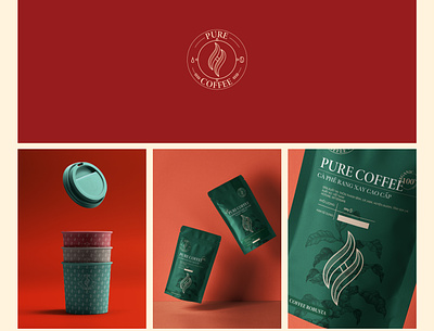 H PURE COFFEE - Branding badiing branding design graphic graphic design idea logo logo design packaging packaging design