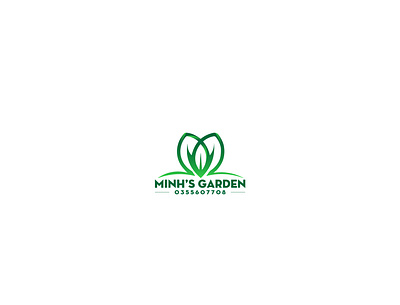 MINH'S GARDEN badiing branding design graphic graphic design idea logo logo design