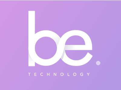 Be. technology branding design graphic logo