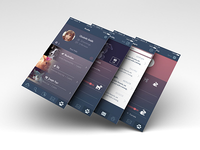 Another visual of Pet Home app design ui ux