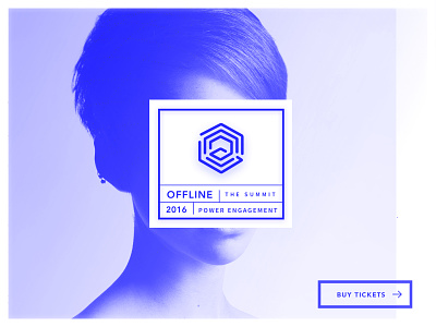 OFFLINE Summit blue branding conference design future mark summit website