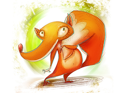 Fox artappler cartoon character character design children fox illustration kids